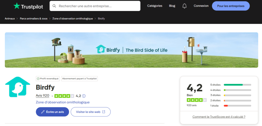 avis clients sur la Birdfy