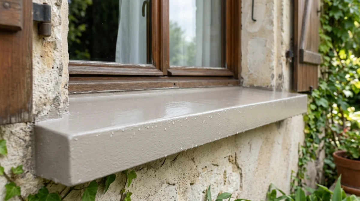 Quelle peinture choisir pour un appui de fenêtre en béton