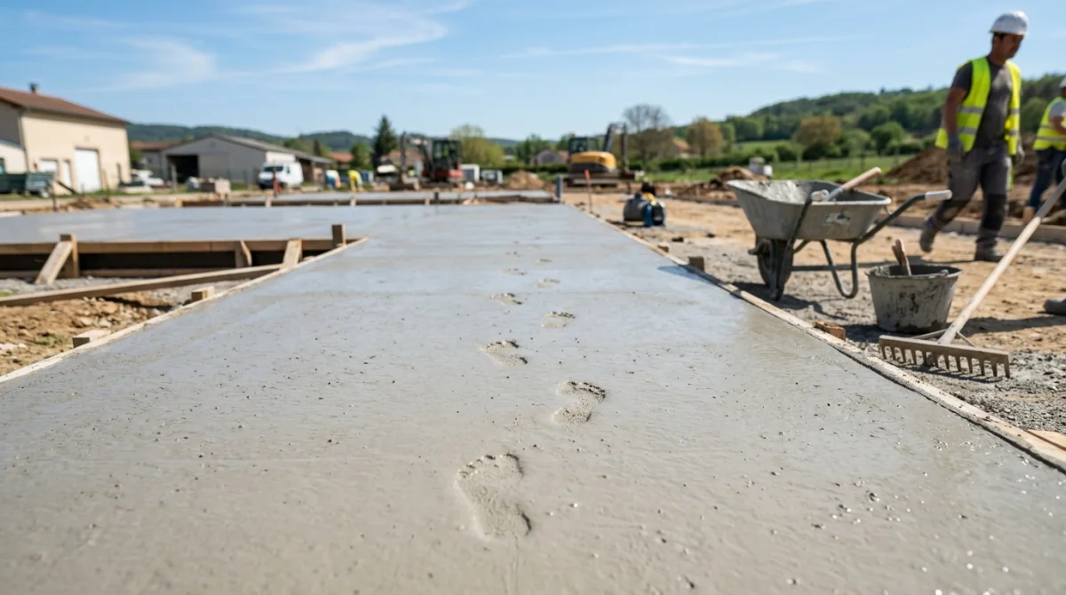 Temps de séchage du béton et délais à respecter