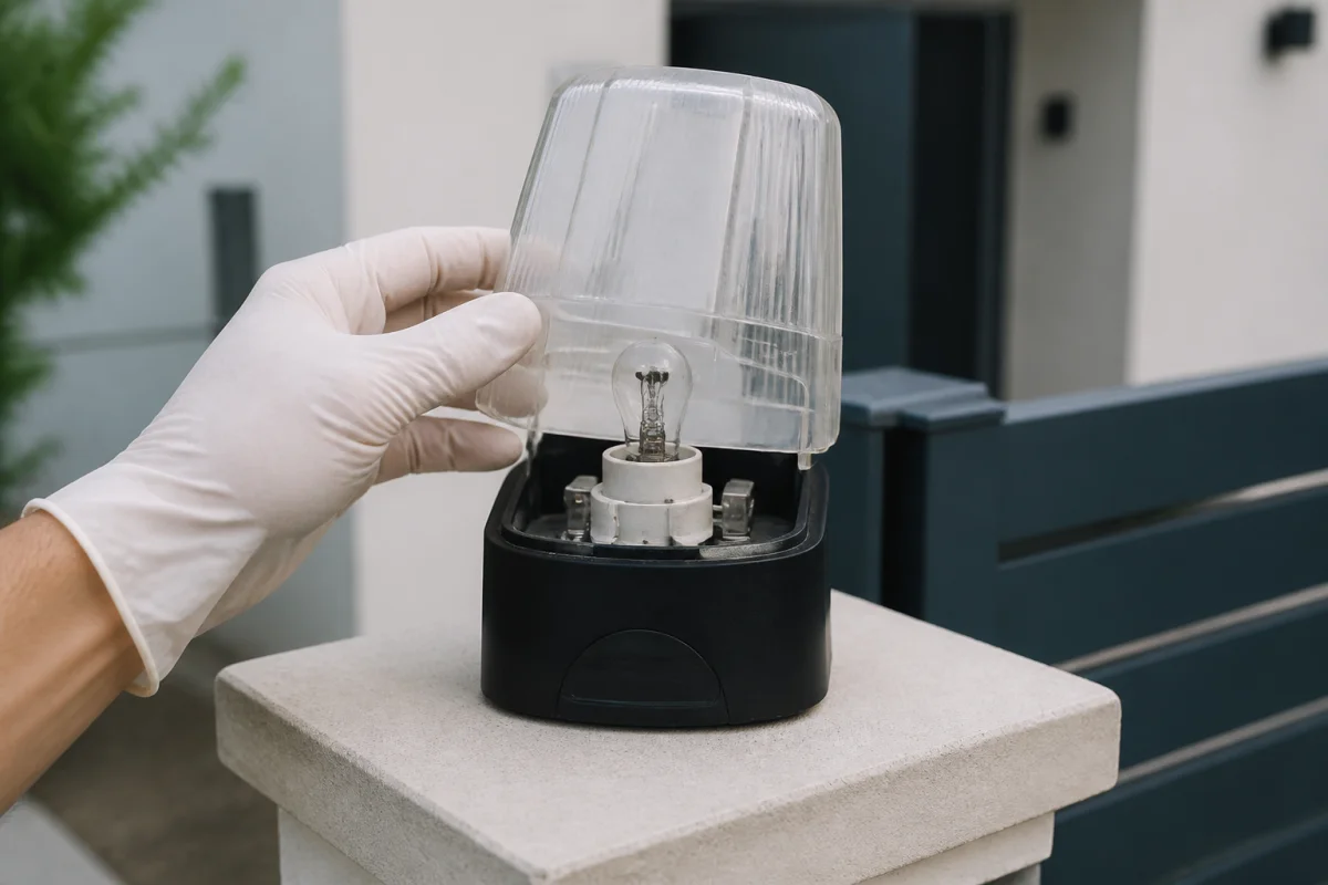 comment changer ampoule gyrophare portail came