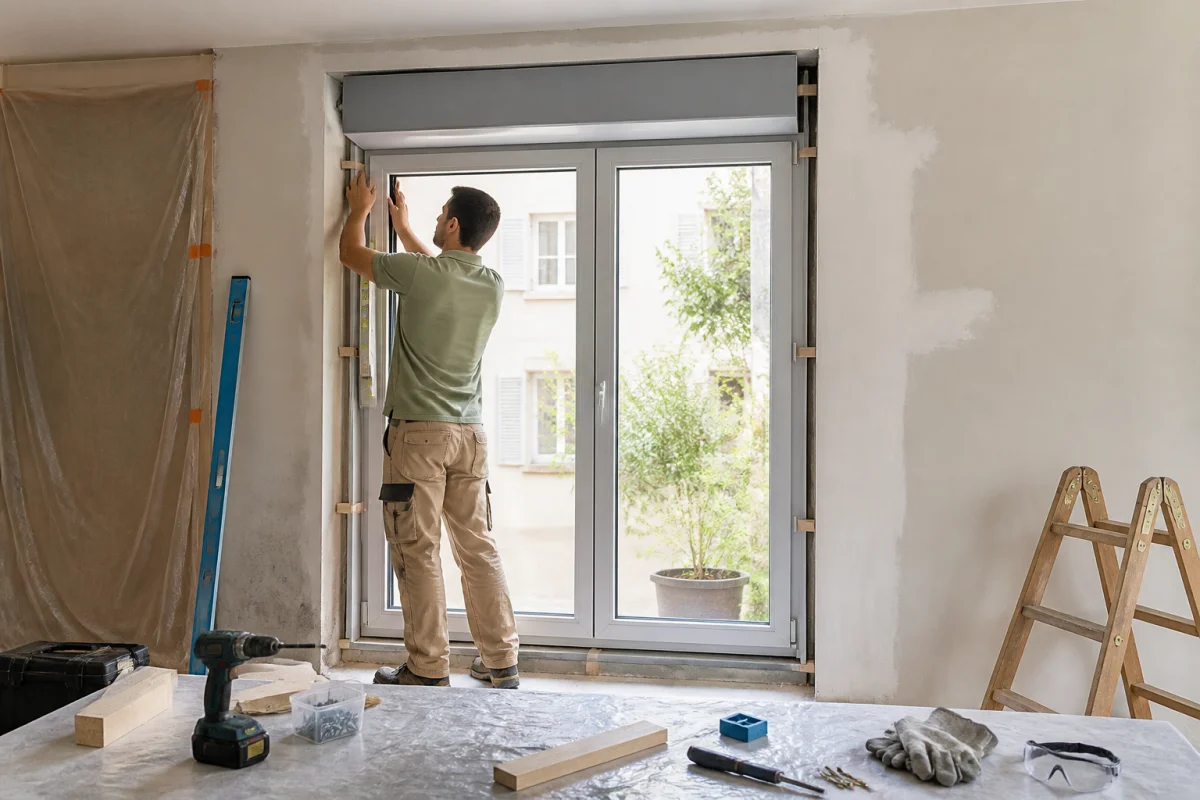 Comment poser une fenêtre avec volet roulant intégré en rénovation