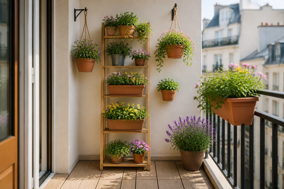 Comment aménager un balcon fleuri avec peu d’espace